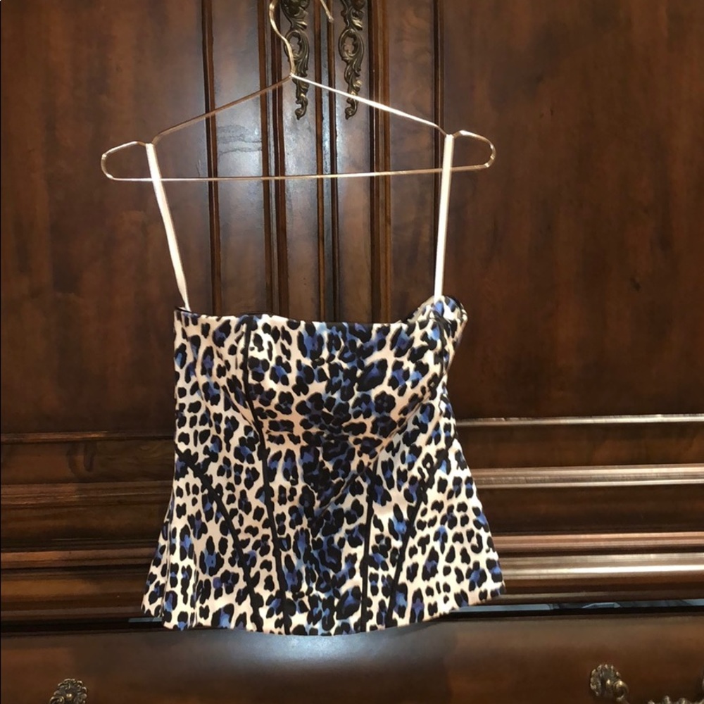 White house Black Market Strapless bustier top 4